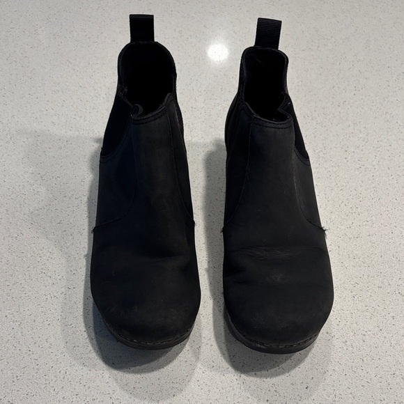 Dansko Black Ankle Boot Clogs, Size 7.5 - Picture 1 of 8